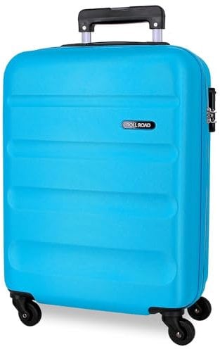 Roll Road Flex Maleta de Cabina Azul 38x55x20 cms Rígida ABS Cierre combinación 35L 2,5Kgs 4 Ruedas Equipaje de Mano