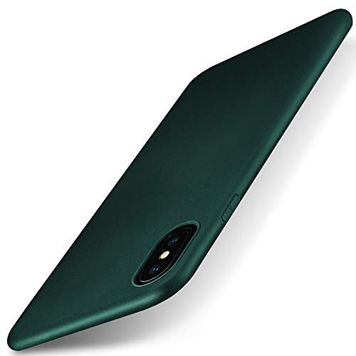 X-level iPhone XS Hülle, iPhone X Hülle, [Guardian Serie] Schlank Premium TPU Case Cover Weiche Flex Handyhülle Silikon Schutzhülle für iPhone X/iPhone XS 5,8 Zoll - Grün