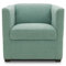 DOMO. collection Sessel Bob FK, kleiner Retro-Sessel mit Armlehnen und Federkern, Polstersessel, Cocktailsessel, Loungesessel, 73 x 75 x 69 cm (BxTxH), Webstoff in mint grün