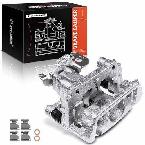 A-Premium Disc Brake Caliper Assembly with Bracket Compatible with Jaguar X-Type 2005-2008 V6 2.5L 3.0L Rear Driver Side