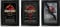 HWC Trading FR A3 Jurassic Park Collection x 3 Geschenke gedrucktes Poster signiert Autogramm Bild für Film Memorabilia Fans – A3 gerahmt