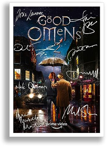 Good Omens Cast Signed Autograph A4 Poster Photo Print Prime TV Show Series Season Framed DVD Boxset Memorabilia Gift (Season 2, A4 Print (Unframed))