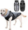 PETCUTE Hundemantel Wasserdichter,Reflektierend Hundejacke für Kleine Mittlere Große Hunde,Verstellbar Windabweisender Hundejacke,Warmer Hund Wintermantel mit Geschirr,Ideal für den Winter,4XL