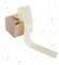 Logbuch-Verlag 200 Osterhasen Aufkleber auf Rolle weiß gold - Ostersticker Osteraufkleber Hasen mit Herz selbstklebend 6 x 3 cm