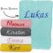 KDO MAGIC - Handtuch personalisiert - Bestickte Serviette mit einem Namen - 100% Baumwolle - Geschenkidee zum Geburtstag, Muttertag, Weihnachten (70 x 130 cm, Himmelblau)