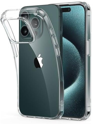 WORLD CONNECTERE Case for iPhone 15 Pro Max 6.7-inch Clear Phone Case Non-Yellowing Military Grade Protection Shockproof Anti-Scratch TPU Slim Lightweight Transparent Protective Cover