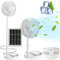 Ceboic Ventilador de Pie Silencioso Portatil, 8'' Plegable Ventilador Solar 5200mAh Recargable USB Ventilador de Suelo, 3 Velocidades y Altura Ajustable Ventilador de Sobremesa para Hogar Dormitorio