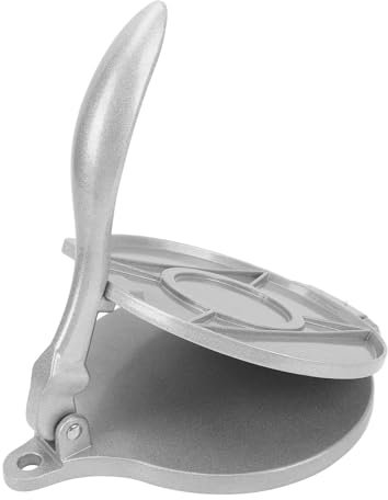 Cast Iron Tortilla Press 7.87 Inch, Tortilla Maker Press Pre Seasoned Roti Maker Heavy Duty Aluminum Alloy Quesadilla Maker Pataconera for Flour Tortilla Tawa