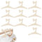 10 Stück Puppen Kleiderbügel, Baby Kleiderbügel, Baby Kleiderbügel aus Holz, Holzbügel für Kinder,Kinderbügel für Kleinkindergarderobe, rutschfeste Kinderbügel Aus Holz für Kleider, Kleider