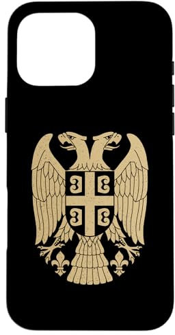 Serbien Adler Symbol Emblem Serbische Waffen Flagge Hülle für iPhone 16 Pro Max