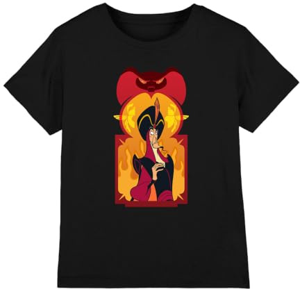 Disney Aladdin Boy's Aladdin The Evil Sorcerer, Jafar Unisex Kids T Shirt