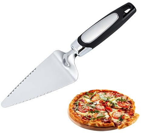 1PCS Cake Slice and Pie Server, Stainless Steel Cake&Pie Cutting Cake Cutter Cake Server with Serrated Edges Cake Slicer for Kitchen Wedding, Engagement, Christmas, Birthday