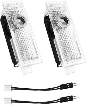 Krewua 2 Stück Tür Licht Logo, Projektion Ghost Shadow Willkommen Puddle Light Kompatibel mit Range Rover Discovery Freelander Evoque LR2 3 4 Sport Zubehör