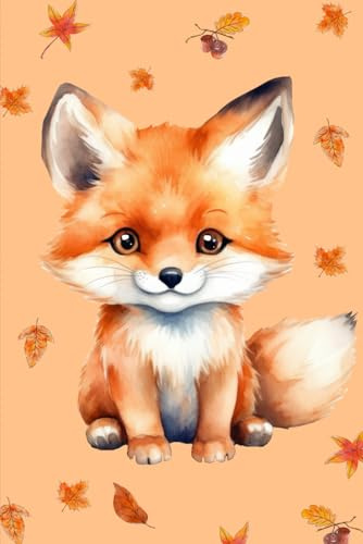 Baby Fox Notebook: Forest Animal Journal, 120 Lined Pages, 6x9