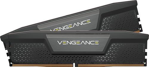 CORSAIR VENGEANCE DDR5 RAM 64GB (2x32GB) Up to 6000MHz CL40-50-50-96 1.35V Intel XMP 3.0 Computer Memory – Black (CMK64GX5M2D6000C40)