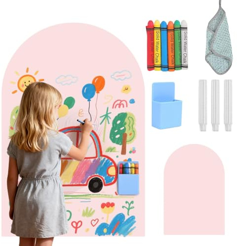 Magnettafel,Riesen Magnetwand selbstklebend, magnettafel 100x80cm Komplettset mit Stiften & Box,Magnetic Board, Kreativwand DIY zum Malen & Spielen (Kamelrosa)