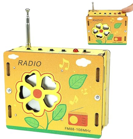 Eventerde FM Radio Bausatz - STEM Physik Wissenschaft Lernspielzeug - Bauen Sie Ihr Eigenes Radio - Für Schüler Eltern Lehrer Enthusiasten Schulprojekte Klassenraum Wochenendaktivitäten Sommercamp