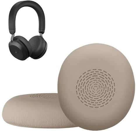 kwmobile 2X Ohr Polster für Jabra Evolve 2 75 Ohrpolster - Ersatz Ohrpolster - Kopfhörer Ersatzteile - Kopfhörer Ersatzpolster für Over Ear Headphones