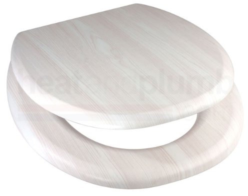 EuroShowers White Ash Toilet Seat 82994