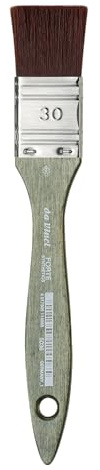 da Vinci Modeling Series 5036 Forte Gaming and Craft Brush, Wide Mottler Extra-Strong Synthetic with Blue-Green Handle, Size 30