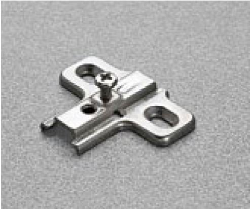 Base per Cerniera in Acciaio Salice art. B2S3H Msura 09 foratura 28X32 mm 10pz