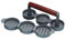 KitchenCraft Home Made Mini Non Stick Burger Press, Aluminium, 24.5 x 7 x 8.5 cm, Blue