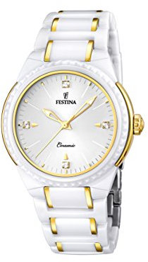 Festina Damen-Armbanduhr Analog Quarz Keramik F16698/2