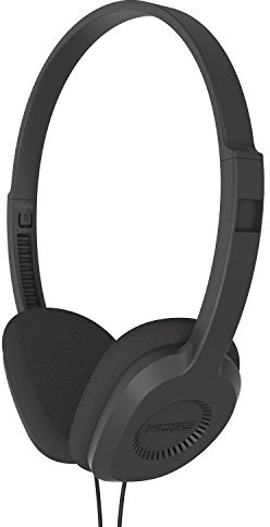 Koss KPH8 On-Ear Stereo Headphones for (3.5 mm Jack) iMac/Laptop/DJ/MP3 Players - Black, 8.8 x 6.2 x 2.0
