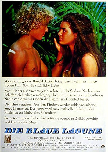Die Blaue Lagune (1980) | original Filmplakat, Poster [Din A1, 59 x 84 cm]