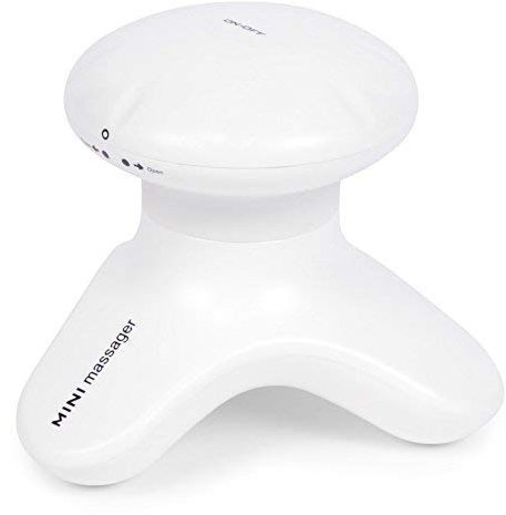 GLOBAL RELAX® | BONNO Vibrierendes Körpermassagegerät | Weiß | Shiatsu Anti-Cellulite I Reflexzonen I Akupressurmassage | Ergonomisch | Wasserdicht | Geringes Gewicht