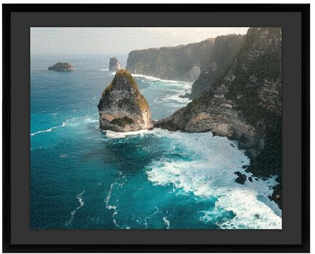 Cadre pour Puzzles MCS 61,0 x 76,2 cm pour Puzzles Terminés, Cadre Noir Léger, Fixation Murale Verticale et Horizontale, Grand Cadre Photo, Posters et Œuvres d'art (Lot de 1)
