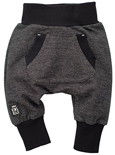 Pinokio Baby - Jungen Strampelanzug Wild Boy Casual Pants, Schwarz, 68 EU