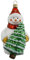 HAMBURGER WEIHNACHTSKONTOR® - Christbaumschmuck - Schneemann mit Tannenbaum