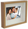 BD ART 20x25 cm Tief Box 3D Objektrahmen Bilderrahmen mit Passepartout 13x18 cm Eiche Rechteckiger zum befüllen tiefer für objekte 3 cm für Wandbehang oder Desktop Suvenirs