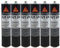 Sikaflex 521-UV Lot de 6 flacons de pâte d'étanchéité pour caravane Noir 300 ml
