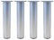 Lot de 4 pieds de meubles de cuisine en Aluminium - Réglables - Ronds - pied de support pour canapé de meuble capacité de charge 100 kg-20cm-Blanc