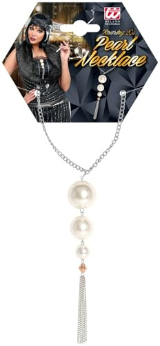 Widmann 03353 - Perlenkette 20er Jahre, Schmuck, Halsband, Charleston, Karneval, Mottoparty