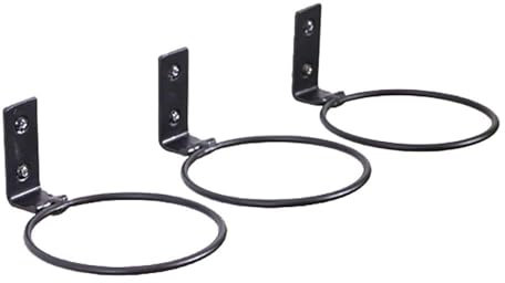 DEDC 3PCS Flower Pot Holder Ring, Foldable Planter Hook Metal Plant Hanger Ring, Wall Mounted Metal Plant Bracket for Home Garden Balcony (6 inch Regular Style)