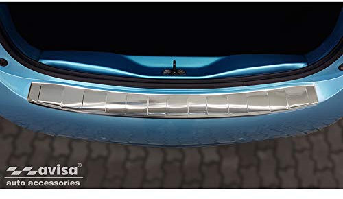 Avisa Edelstahl Heckstoßstangenschutz kompatibel mit Renault Zoe II 2019- 'Ribs'