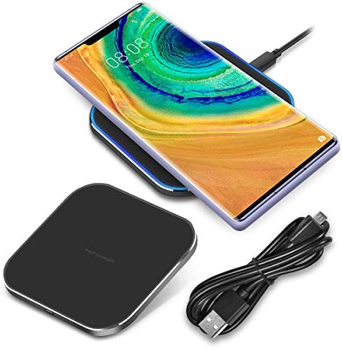 QI Wireless Schnell Ladegerät kompatibel für Huawei Mate 20 Pro / 30 Pro / 40 Pro Charger Induktive Universal Schnellladestation