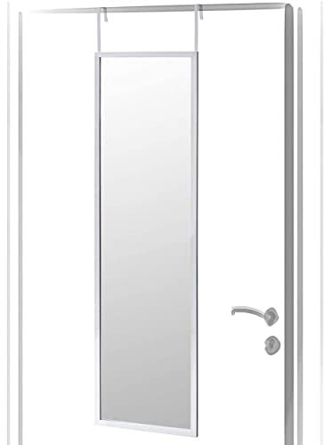 Espejo para Puerta Moderno Económico, Acabado Brillo de PVC, Cuerpo Entero, sin Agujeros - Hogar y Más