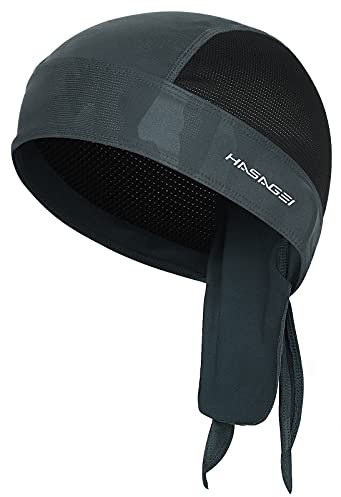 HASAGEI Sports Bandana Cap, Biker Bandana Cap, Kopftuch Herrem Damen, Sommermütze Fahrradmütze, Elastizität Atmungsaktiv Schweißableitender Quick Dry Kopfbedeckung