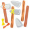 Baker Ross FE452 Kit de Hachas de Edad de la Piedra - Paquete de 4, Hacha de juguete para que los niños diseñen y decoren, hagan sus propios kits, Juego de espuma para niños
