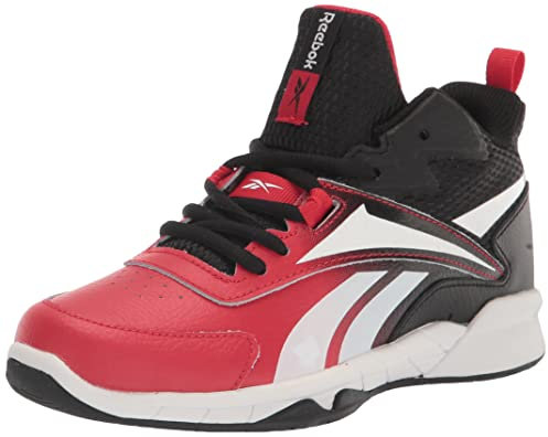 Reebok Boy's More Buckets Basketball Shoe, Vector Red/Black/White, 1 Little Kid