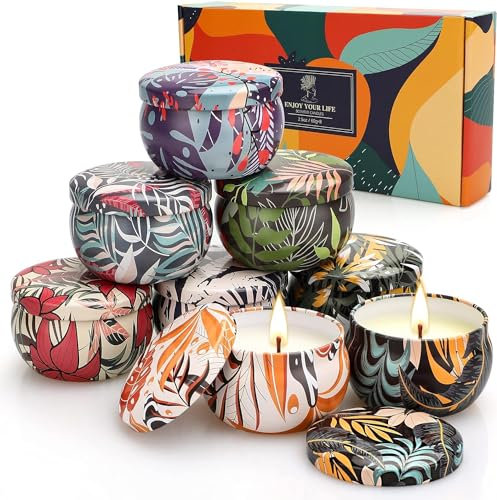 Yinuo Candle Aus 8 Stück Duftkerzen Geschenkset,8Pcs Kerzen Geschenkset Kerzen Geschenk Kerzen Geschenke Für Frauen Duftkerzen Set
