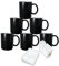 MR.R 6 juegos de tazas de cerámica mágicas de sublimación de 325 ml con superficie mate brillante