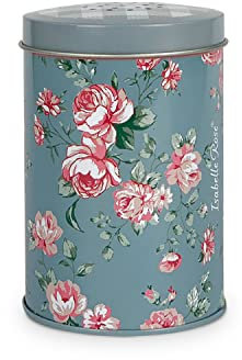Isabelle Rose Zuckerstreuer blau Metall rosa Rosenmuster