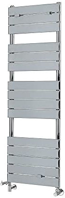 Milano Lustro Chrome Dual Fuel Flat Panel Heated Towel Rail - 1512mm x 450mm