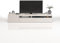 WHOUS Mobile Porta TV POTENZA per Soggiorno con 1 Anta Laterale e 1 Anta a Ribalta, Mobile Tv per Salotto in Legno, 200x40x35 cm, Bianco Laccato Lucido