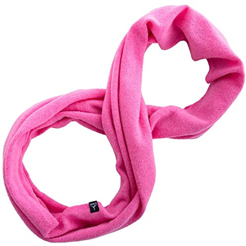 ALTIDUDE Wollschal Loop Rund Strickschal Unisex Winter Schal Tuch XL Lamm Wolle pink